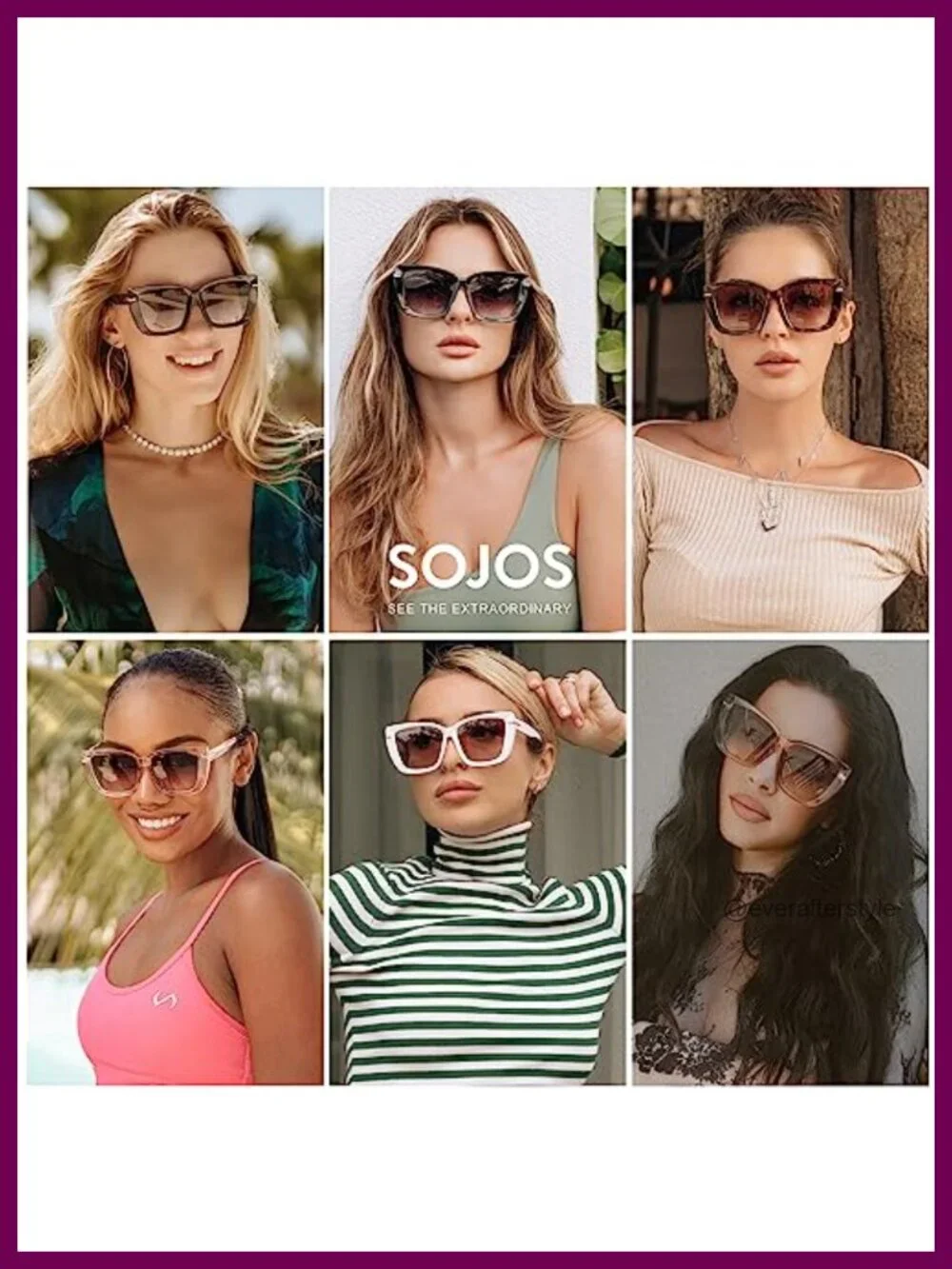 Oversized Cat Eye Sunglasses for Women UV400 Protection 70s Trendy Shades
